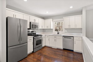 Renovated kitchen in a Minnesota home by Kahmeyer Real Estate Group